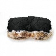 Ratu cimdi krāsa BLACK MELANGE FLEECE FUR SQUARES. gab. 49.00 €